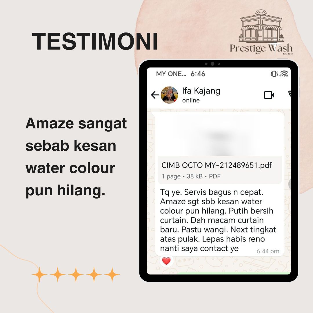 Curtain Cleaning Services Semenyih Reviews